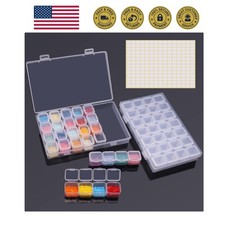 56 Girds Storage Containers for Diamond Art Kits for Adults, 2 Pack Portable ...