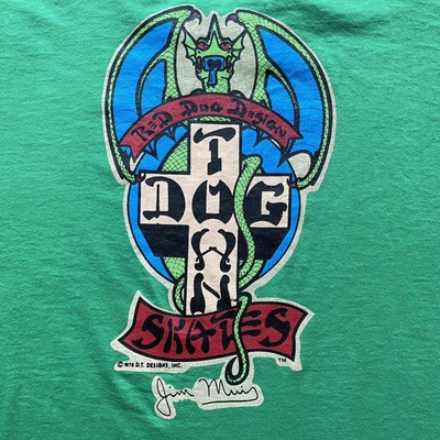 Vintage 90s Vintage DOGTOWN Jim Muir Red Dog Skates Tee