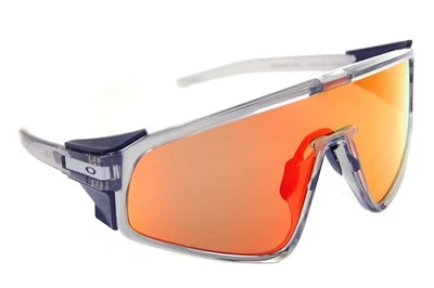 Oakley Loquet Panneau 9404-04 Hommes Sport Côté Bouclier Soleil Gris Encre Prizm - Photo 1/4