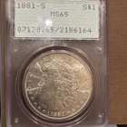 New Listing1881-S Morgan Silver Dollar - PCGS MS 65 Rattler