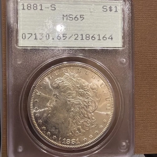 New Listing1881-S Morgan Silver Dollar - PCGS MS 65 Rattler