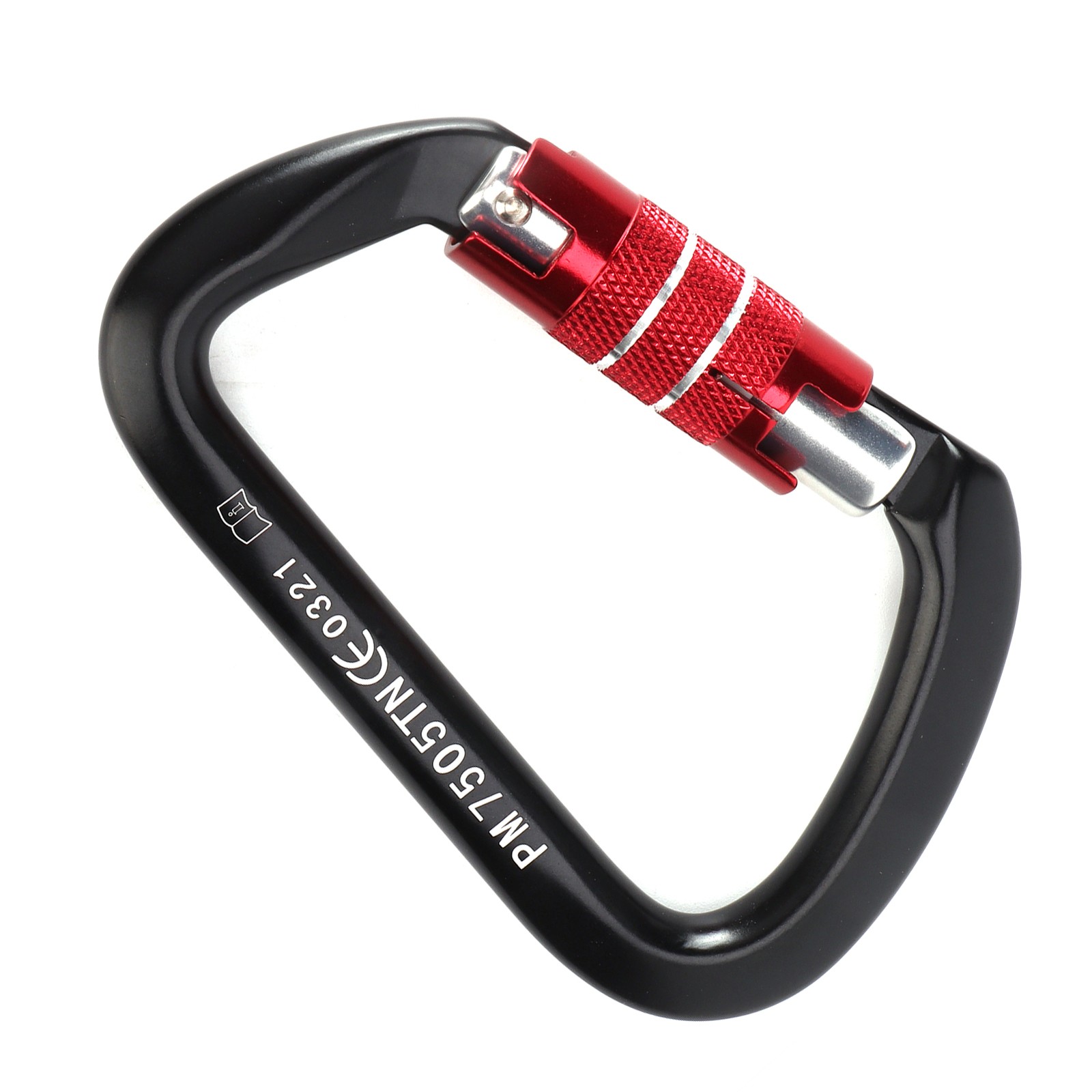 Climbing Carabiner Automatic Design Aluminum Alloy Black Hiking Equipment For Mo