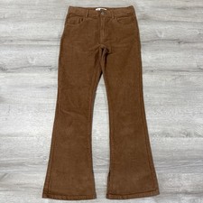 Zara Kids Corduroy Pants Brown Youth Size 13-14 Flare Leg