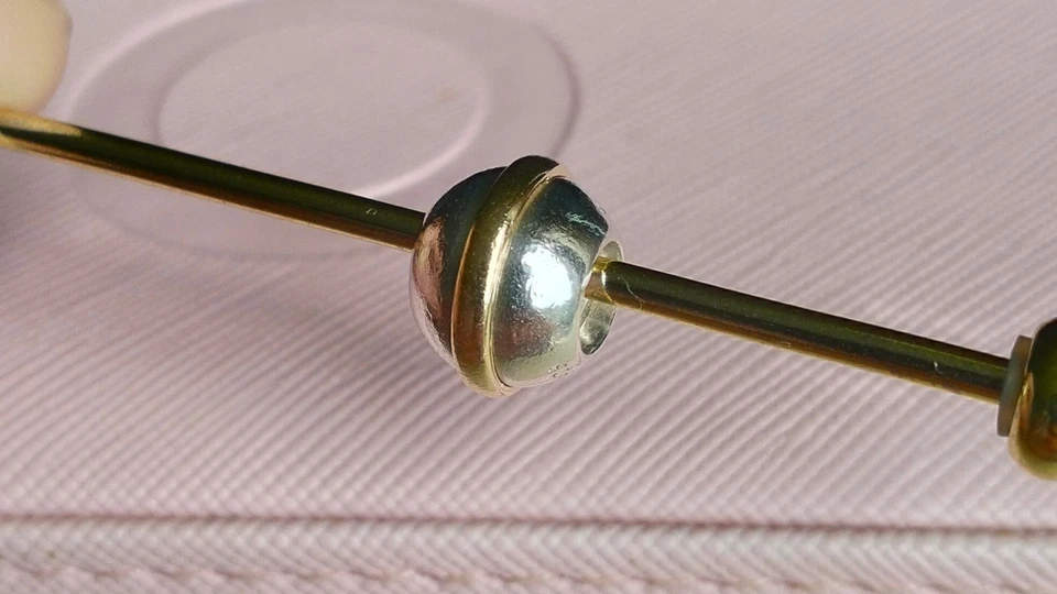 💖🥰 Gorgeous Pandora Saturn Two Tone Charm 14ct Gold Genuine 790178 🥰💖 - image 4 of 4