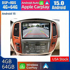 Car Radio Stereo Carplay For Toyota Land Cruiser Lexus Lx470 464g 9in Rds Eq