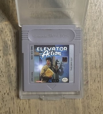 Elevator Action (Nintendo Game Boy, 1991) with Storage Case