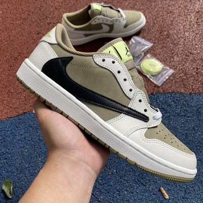 New Concepts AJ1 Travis Scott Low Golf NRG Olive FZ3124-200 Men's Size