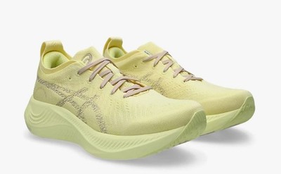 Asics Nimbus Mirai Huddle Yellow Mineral Beige Men's Running Shoes Size 10.5