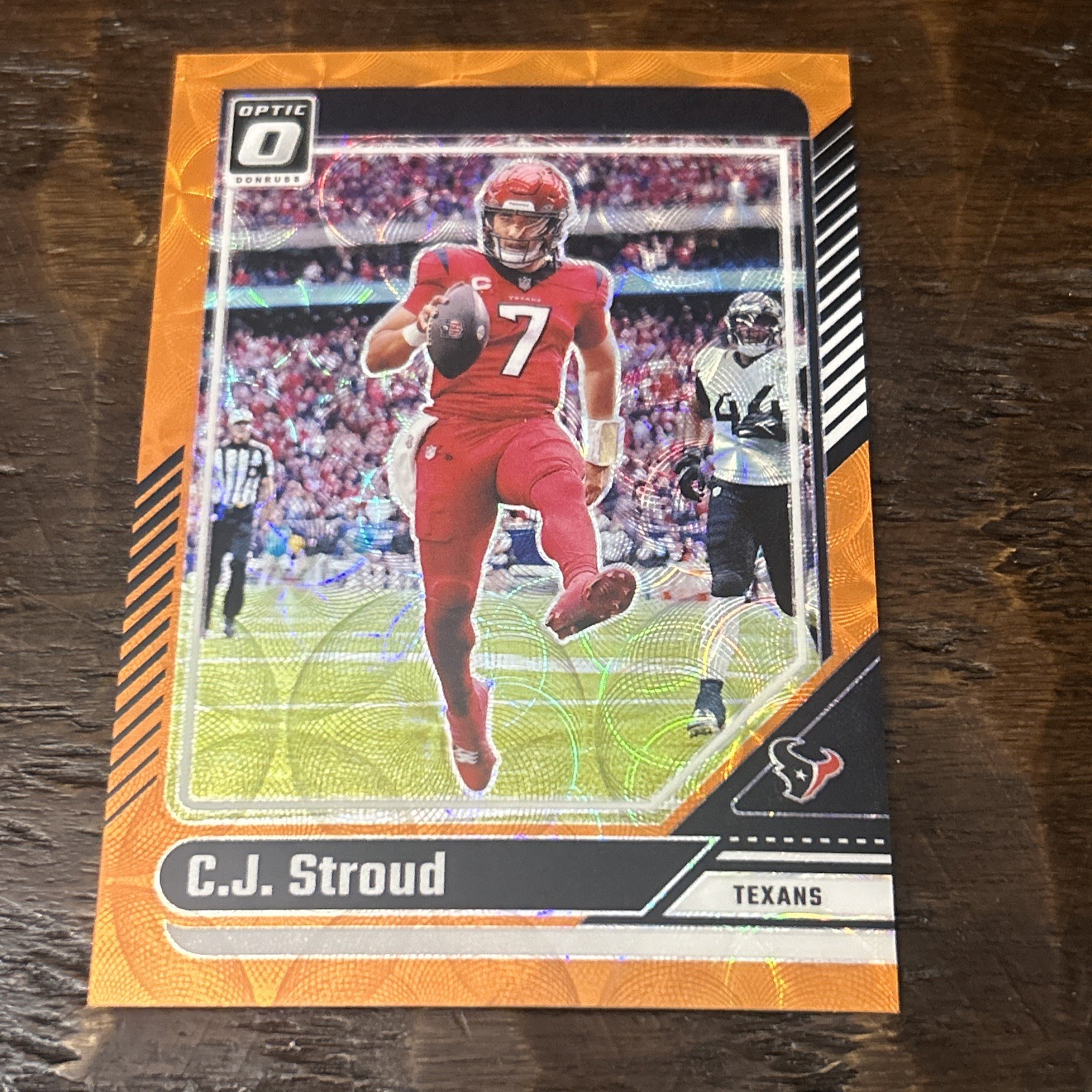 2024 Donruss Optic CJ Stroud #76 Orange Scope /79 Houston Texans SP Prizm
