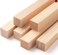 Quadratisch HolzstäBchen HolzstäBe Zum Basteln, 6 StüCk 2,5 X 2,5 Cm-30,5 Cm La