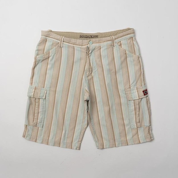 Men Napapijri Shorts Beige Cotton 38
