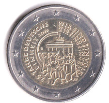 2 Euro 2015 Deutschland "25 Jahre Deutsche Einheit " J (Hamburg) - Umlaufmünze