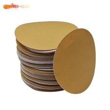 100 Pack 6" Sanding Discs 320 Grit NO-Hole Hook Loop Pads Sanding Disc Flocking