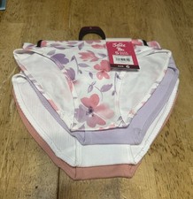 Justice Girls 5 Pack Bikini Underwear Size 6 Floral Seamless Ribbed NWT