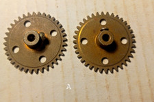Gilbert Erector Set: Part CJ 36 Tooth Gear; 3/8" Hub; Brass Plated Lot A