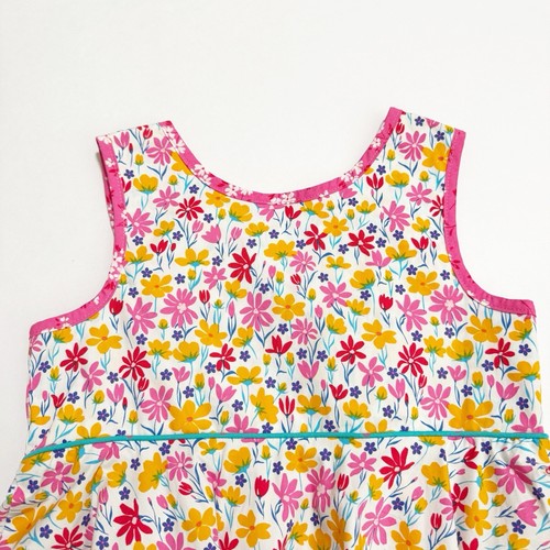 Wildflowers Floral Tunic Gingham Bow 2 Piece Set Size 6 - Picture 6 of 11