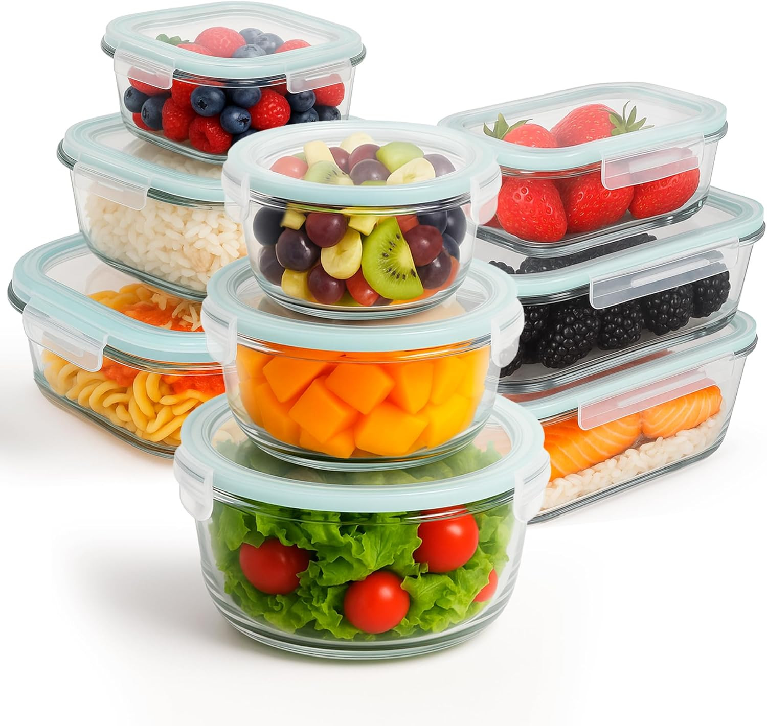 Set Contenitori Vetro Ecologici Ermetici - Alternativa Zero Waste Plastica