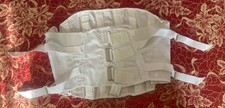New NOS SAI Vintage White Buckle Lace-Up Corset Hip Size 38 Flowers 1100/613