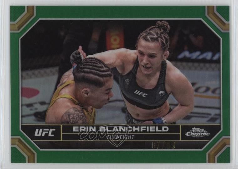 2024 Topps Chrome UFC Green Refractor /99 Erin Blanchfield #65 17uv