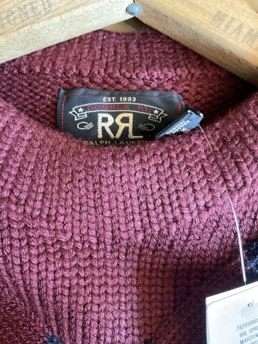 Double RL RRL Men’s 1903 Cotton Sweater Size Small Spring 2025 - Picture 4 of 4