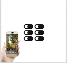 6pc Webcam Cover Slim Slider Camera Shield Privacy Protect Sticker For Devices