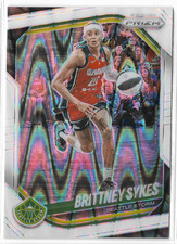 2025 Prizm WNBA White Seismic #121 Brittney Sykes Washington Mystics Syracuse