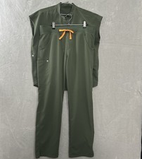 Figs Technical Collection Scrub Set Rafella Top S High Waisted Isabel Pants LT