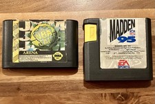 NBA Jam & Madden 95 - Cartridge Only! Untested