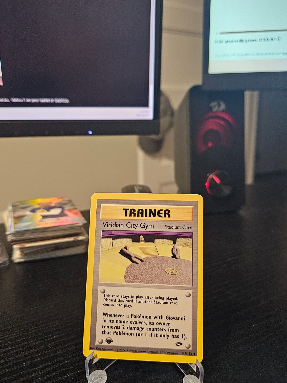 Viridian City Gym Trainer #123 - 1st Edition - Gym Challenge - NM