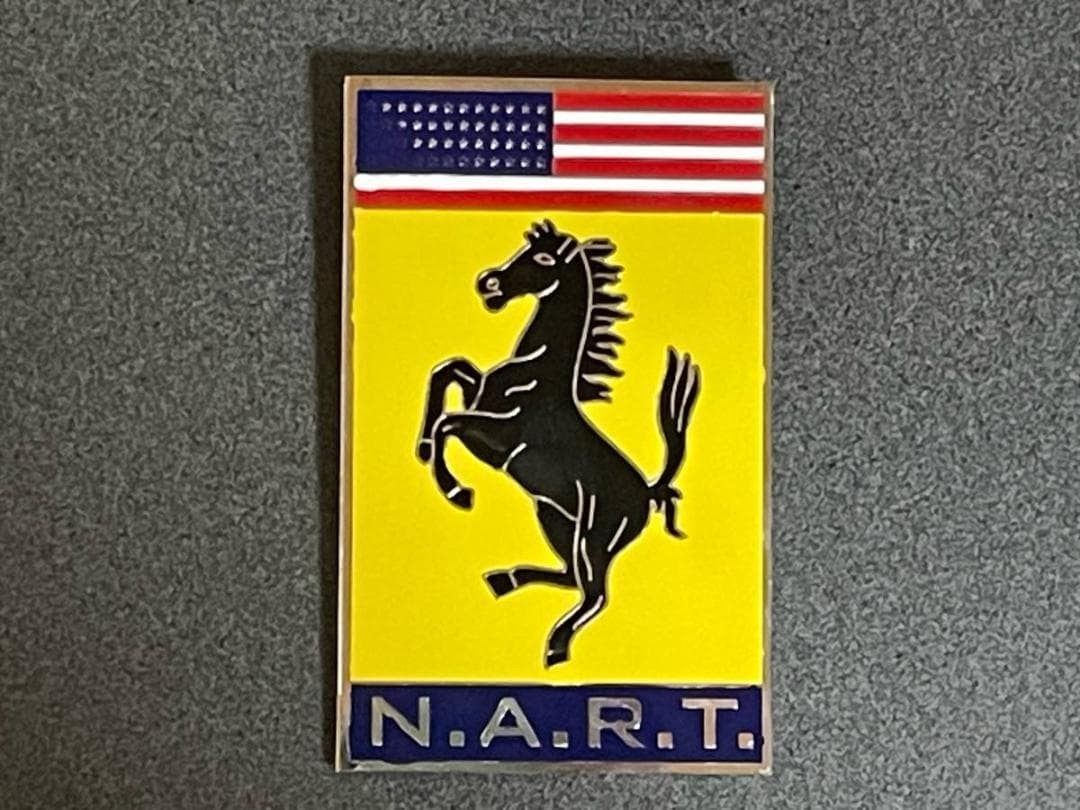 Ferrari NART North American Racing Team Car Badge Grill Badge #5285c4