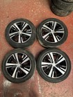 PEUGEOT 3008 MK2 5008 18 ALLOY WHEELS  TYRES 9809687377 75J ET49 225 55 R18