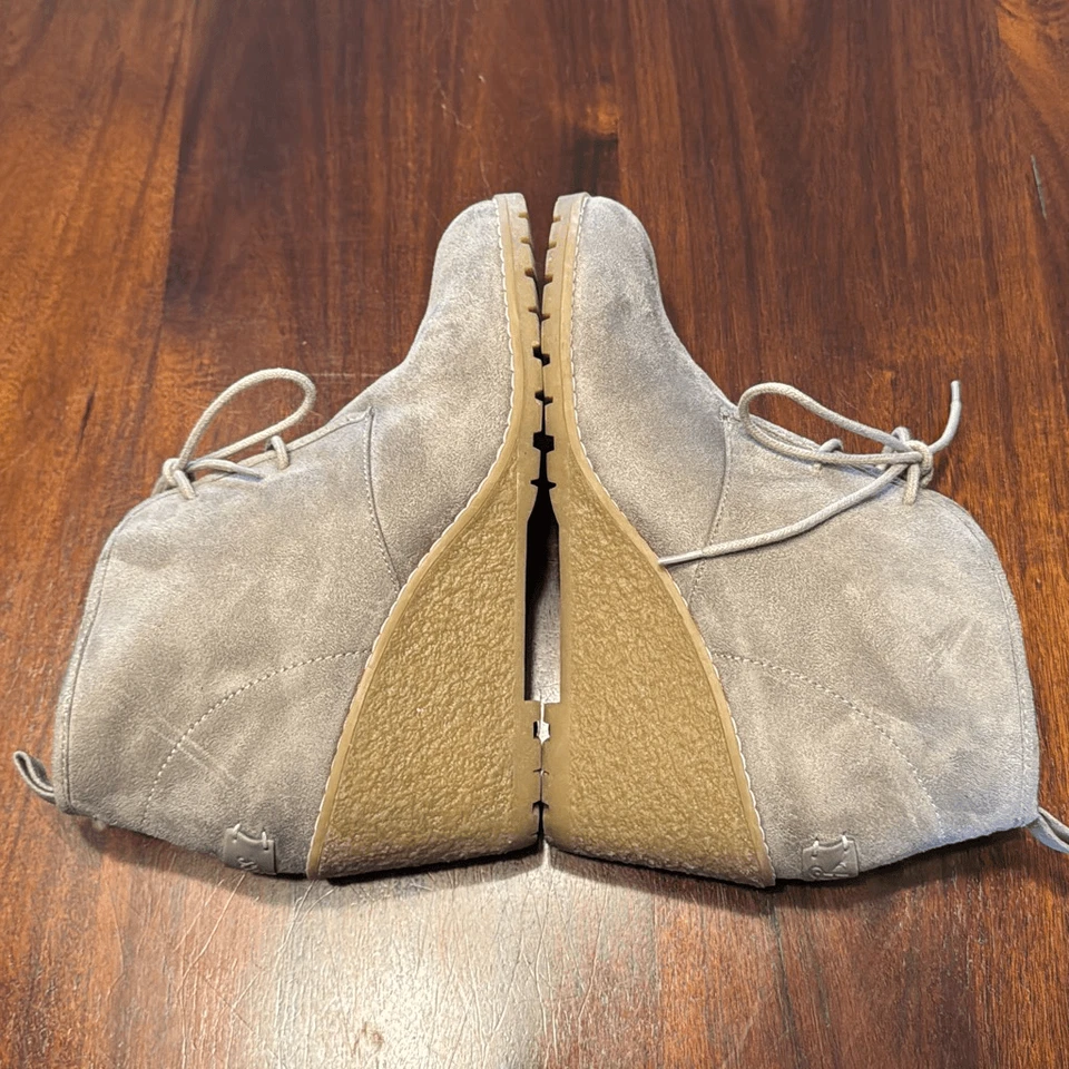 Botas de cuña Oxford de gamuza sintética gris Bass Cali para mujer EE. UU. 9 M Foto 2 de 4