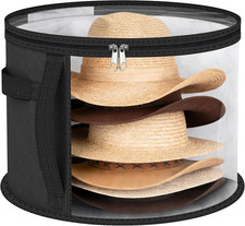 Extra Large Clear Hat Organizer for Travel and Wardrobe,Oversized Clear Hat