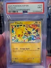 2025 POKEMON SVP EN-SV BLACK STAR PROMO WORLD CHAMPIONSHIPS #225 PIKACHU PSA 9