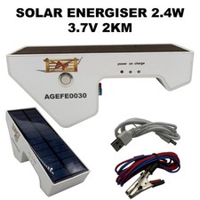 Electric Fence Solar Energiser 2.4W 3.7V 0.04 Joules 2Km