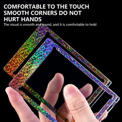 5Pcs 35PT Colorful Frame Card Protector Case - Clear Cool Display Storage Holder