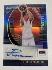 2020-21 Prizm Draft Picks Aleksej Pokusevski Auto /199 Blue RC Rookie #PA-AP