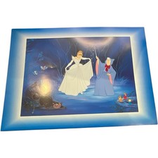 Disney Cinderella 1997 Lithograph 12x16 Disney Store Exclusive Fairy Godmother S