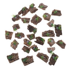 36 Pcs Natural Bark Decoration Terrarium Background Climbing Reptile Board