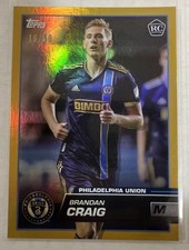 2023 Topps MLS #36 Brandan Craig Gold Refractor #16/50 Philadelphia Union