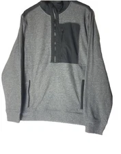 Unipro Trek Men's XL jacket Brand New quick dryCold Weather Cozy Warm Gray/black