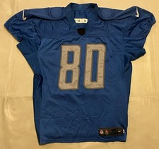 2017 DETROIT LIONS #80 MICHAEL ROBERTS PRO CUT PRACTICE WORN SIZE 48 JERSEY NFL