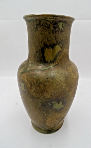 Vintage Red Wing Pottery Nokomis Glazed Vase 8 1/2" Tall Bottom Marked #195