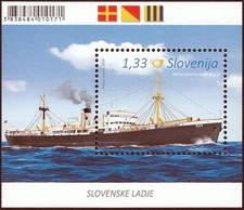 Slovenia 2015 ☀ Ships - Oversea good transporter Rog MSS  ☀ MNH**