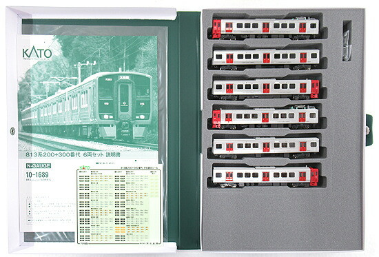 N-Gauge Kato 10-1689 813 Series 200 300 6-Car Set A Sleeve Damage 