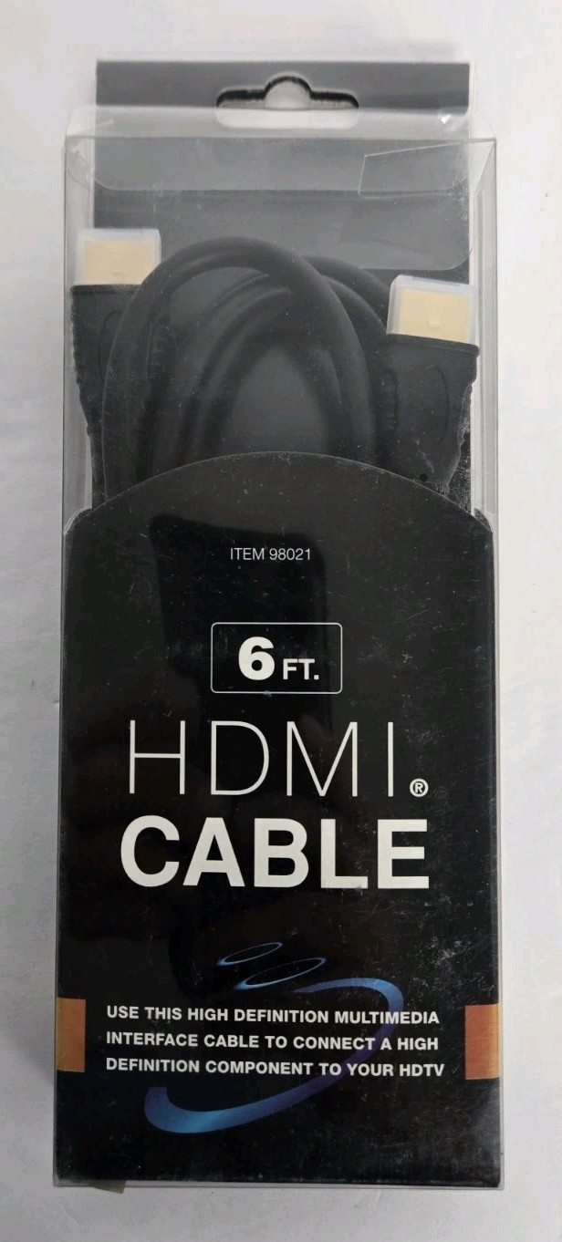 6ft Universal HDMI Cable Brand New Sealed High Speed-image