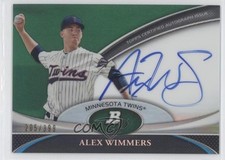 2011 Bowman Platinum Prospect Green Refractor /399 Alex Wimmers #BPA-AW Auto 1u6