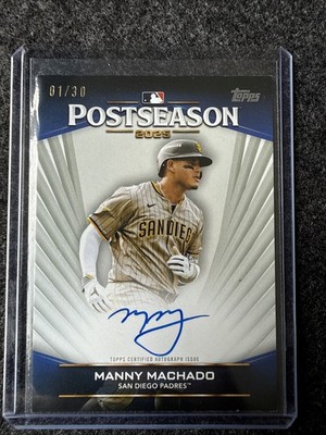 2026 Topps Series 2 - Manny Machado On Card Auto 01/30 Postseason Performance