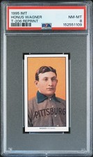 1995 IMT T-206 REPRINT HONUS WAGNER PSA 8