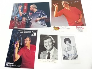 Darts Autographed Memorabilia Collection Featuring Legends SIGNED Photos F129